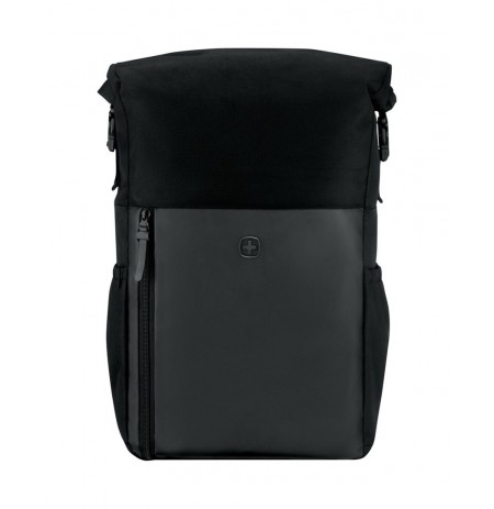 Wenger, UrbanOne Roll-Top 15.6" Laptop Backpack,Black