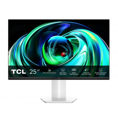 TCL 25G54 computer monitor 63.5 cm (25") 1920 x 1080 pixels Full HD QLED White