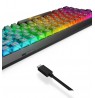 Lenovo Legion K510 Mini Pro keyboard Gaming USB US English Black, Transparent