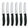 Victorinox Knife Set with serrated edge 6pcs 11cm black 6.7833.6