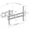 Equip 37"-80" Full Motion TV Mount Bracket