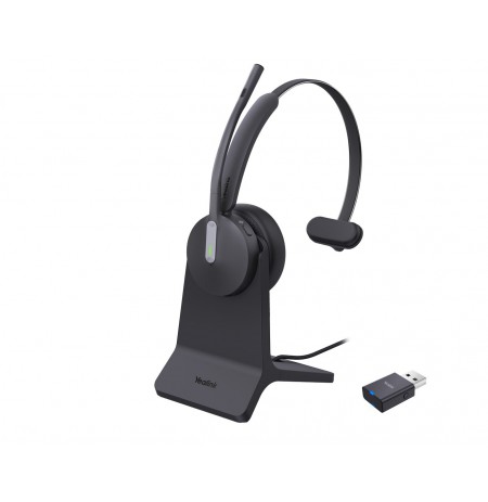 Yealink WH64 Hybrid Mono with Charging Stand Headset Wireless Head-band Office/Call center Micro-USB Bluetooth Black