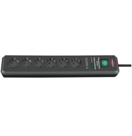 Brennenstuhl ?SS Secure-Tec 6-fach, 19.500 A, anthracite, 2m