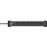 Brennenstuhl 1391030800 power extension 3 m 8 AC outlet(s) Indoor Black, Silver