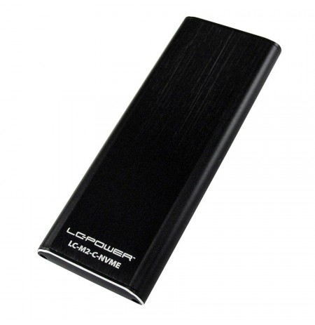 LC-Power LC-M2-C-NVME storage drive enclosure SSD enclosure Black M.2