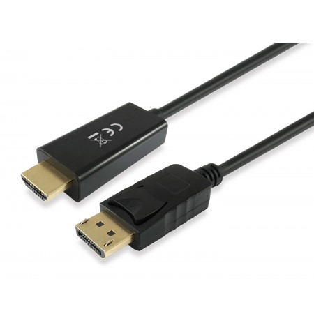 Equip      DisplayPort-daugiau HDMI        4K/ 30Hz St/St  5.00m sw Polybeutel
