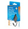 Manhattan USB-C to Dual HDMI & USB-A Adapter, Dual 4K@30Hz or Single 4K@60Hz, Power Delivery 100W, 480 Mbps (USB 2.0), Cable