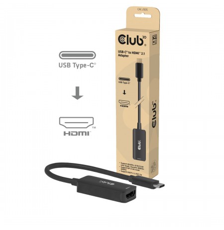 CLUB3D USB-C® to HDMI™ 2.1 Adapter 8K60Hz