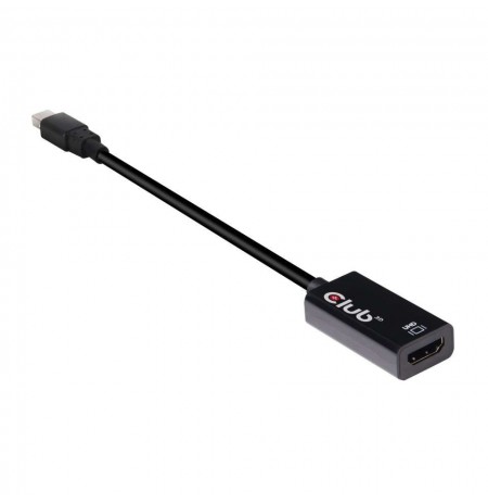 CLUB 3D CAC-1180 Mini DisplayPort 1.4 to HDMI 2.0b HDR Active Adapter