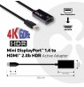 CLUB 3D CAC-1180 Mini DisplayPort 1.4 to HDMI 2.0b HDR Active Adapter