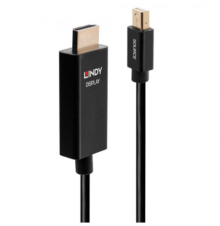 LINDY Mini-DisplayPort an HDMI Adapterkabel mit HDR 3m