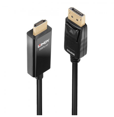 Lindy 1m Active DisplayPort to HDMI Cable with HDR