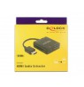 DeLOCK 63276 video cable adapter HDMI Type A (Standard) Black