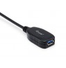 Equip cable USB-A3.0-daugiau A active extension M/F 5.00m black