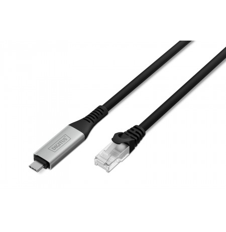 Digitus USB-C - RJ45 Ethernet cable, 1Gbit/s, 10m