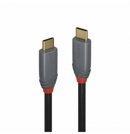 Lindy 2m USB 3.2 Type C Cable, 5A PD, Anthra Line