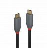 Lindy 2m USB 3.2 Type C Cable, 5A PD, Anthra Line