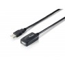 Equip cable USB-A2.0-daugiau A active extension M/F 15.00m black