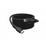 Digitus USB silicone cable, USB4 version 2.0, USB 80Gbps, 1.5 m, black