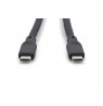Digitus USB silicone cable, USB4 version 2.0, USB 80Gbps, 1.5 m, black