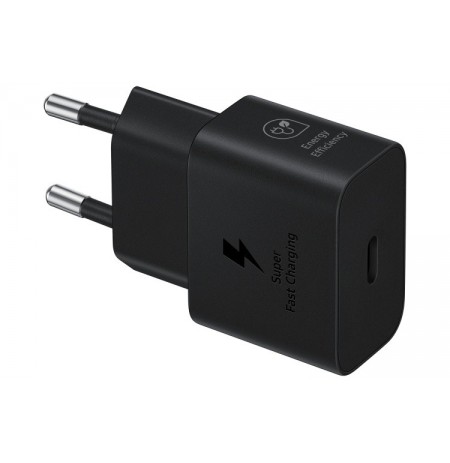 Samsung EP-T2510 25W AC Maitinimo adapteris USB-C + Kabelis USB-C, Juoda