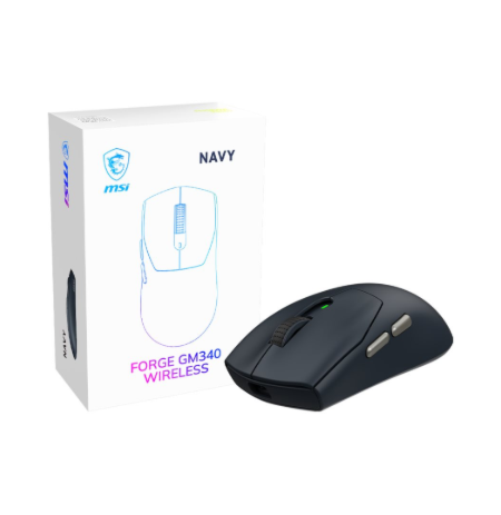 MSI Gaming Mouse | FORGE GM340 WIRELESS | Wireless | 2.4 GHz, Bluetooth, USB | Navy