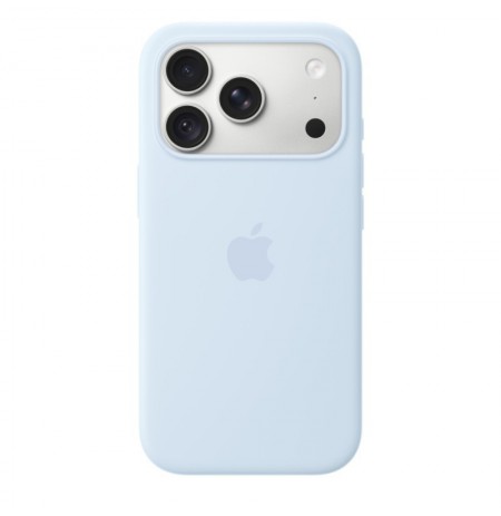Apple iPhone 18 Pro Silicone Case with MagSafe Crisp Blue