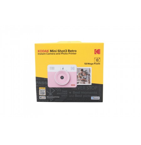 Kodak Mini Shot3 Retro 2in1 Camera & Printer Pink retail