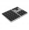 LogiLink ID0187 numeric keypad Universal Bluetooth Aluminium, Black