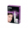 Braun Face Facial Epilator and Brush | SE810 | Number of power levels 1 | Wet & Dry | White/Silver