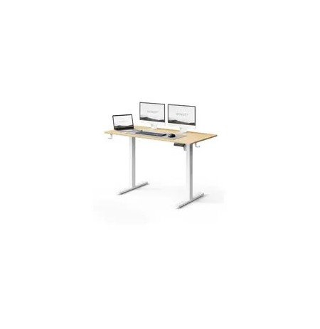 SENSE7 NOJO LIGHT white pine work table / electrically adjustable height / 120 x 60 cm