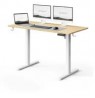 SENSE7 NOJO LIGHT white pine work table / electrically adjustable height / 120 x 60 cm
