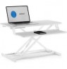 SENSE7 white desk converter / height adjustable / max. load 13 kg