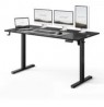 SENSE7 NOJO LIGHT black work desk / electrically adjustable height / 140 x 70 cm / max. 70 kg