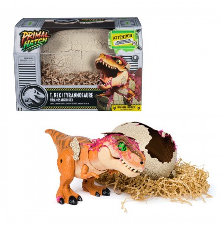 Jurassic World Primal Hatch Interactive Toy Dinosaur & Egg, Hatch & Train your own Baby Dino with 100+ Sounds & Reactions, Kids