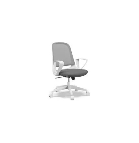 SENSE7 Sopty white/grey adjustable office chair / max. load 120 kg