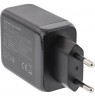 InLine USB PD power supply, GaN charger, 3-port, Dual USB-C + USB-A, 65W