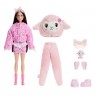 Barbie Cutie Reveal Doll & Accessories, Cuddly Series Lamb with 10 Surprises