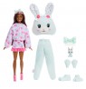 Barbie Cutie Reveal Doll & Accessories, Cuddly Series Bunny with 10 Surprises