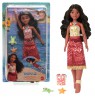 Disney Vaiana 2 Toys, Swimming Tautai Vaiana Fashion Doll with 2 Accessories & Color-Change Bodice