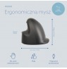 R-Go Tools Ergonomic mouse R-Go HE Break with break software, small (hand length less than 165 mm), right-handed, wired, black
