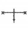Hama Monitor Mount, 2 Monitors, Height-adjustable, Swivel/Tilt, 13" - 35", Black