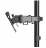 Hama Monitor Mount, 2 Monitors, Height-adjustable, Swivel/Tilt, 13" - 35", Black