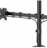 Hama Monitor Mount, 2 Monitors, Height-adjustable, Swivel/Tilt, 13" - 35", Black