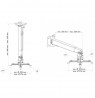 Schwaiger LWH310WD project mount Ceiling/wall White