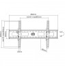 Manhattan Wall Mount for TV & Monitors (Tiltable), For screens 37" to 75", VESA compatibility: all between 200x200mm to
