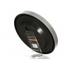MAUL quartz wall clock Run white/silver plastic 25cm incl. battery