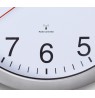 MAUL quartz wall clock Run white/silver plastic 25cm incl. battery