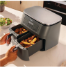 NINJA Double hot air fryer | DZ300EU | Power 2400 W | Capacity 7.6 L | Grey