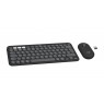 Logitech Pebble 2 Combo for Mac Keyboard Included Mouse RF Wireless + Bluetooth QWERTY US International Graphite